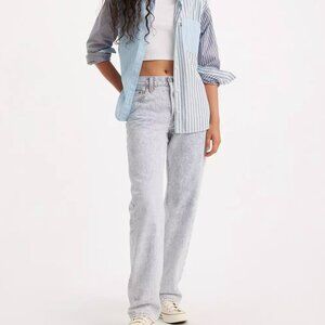 NWT Levi's 501 '90s Jeans in Mini Railroad Stripe
